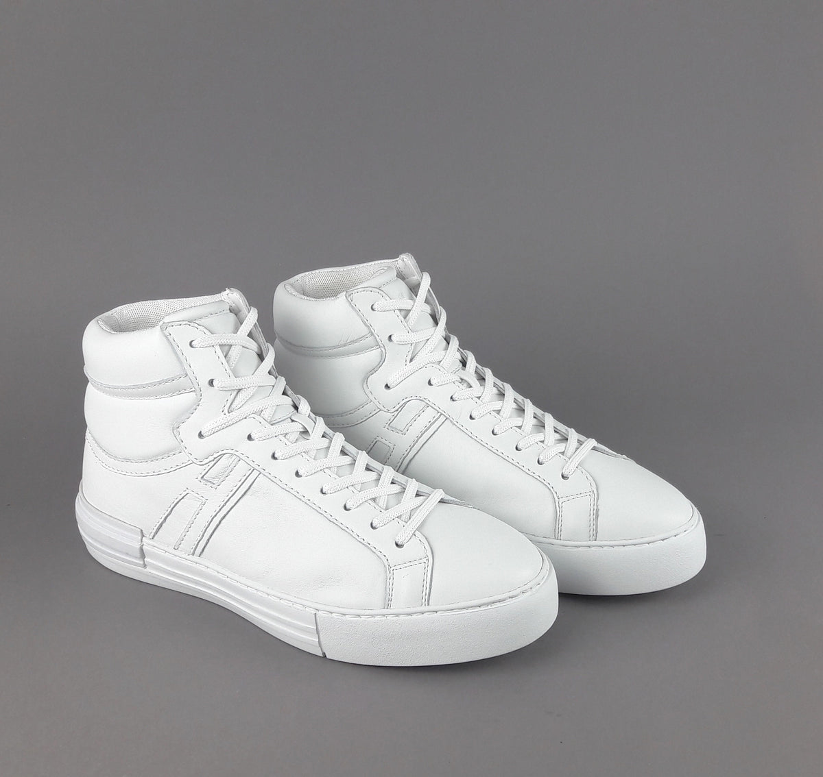 Hogan Hi-Top Rebel Uomo Pelle Nappa Bianco H Lunga