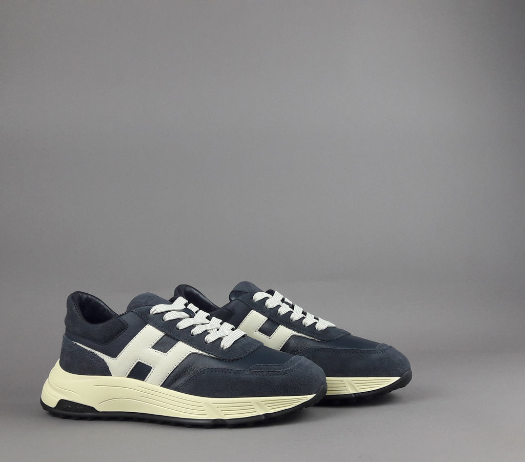 Hogan Hyperlight Uomo Camoscio Pelle Blu Scuro