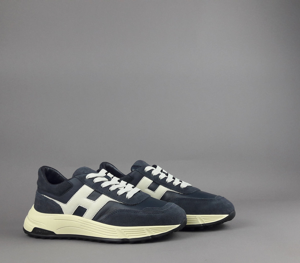 Hogan Hyperlight Uomo Camoscio Pelle Blu Scuro