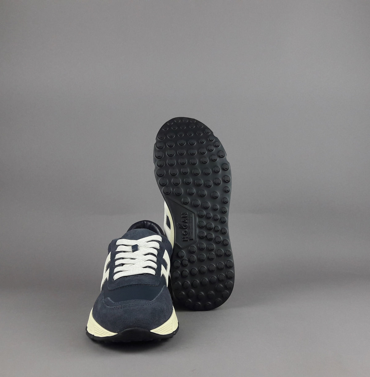 Hogan Hyperlight Uomo Camoscio Pelle Blu Scuro