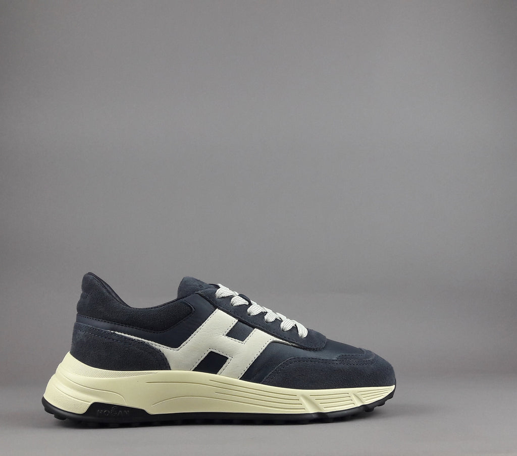 Hogan Hyperlight Uomo Camoscio Pelle Blu Scuro