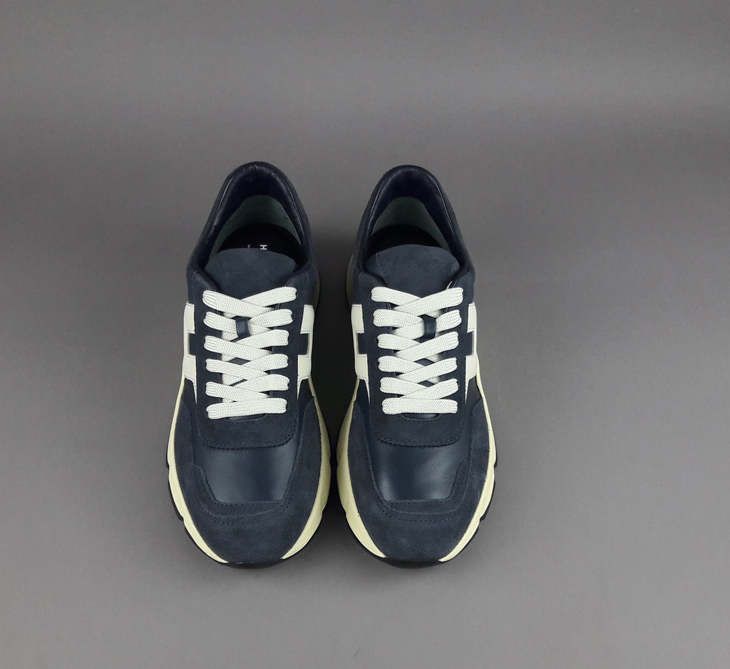 Hogan Hyperlight Uomo Camoscio Pelle Blu Scuro
