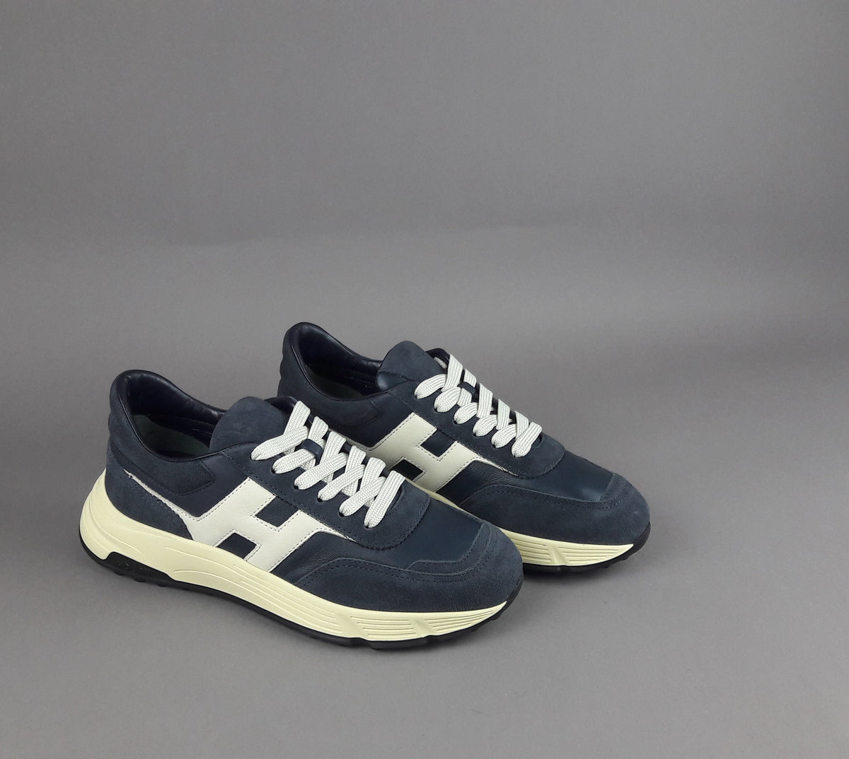 Hogan Hyperlight Uomo Camoscio Pelle Blu Scuro