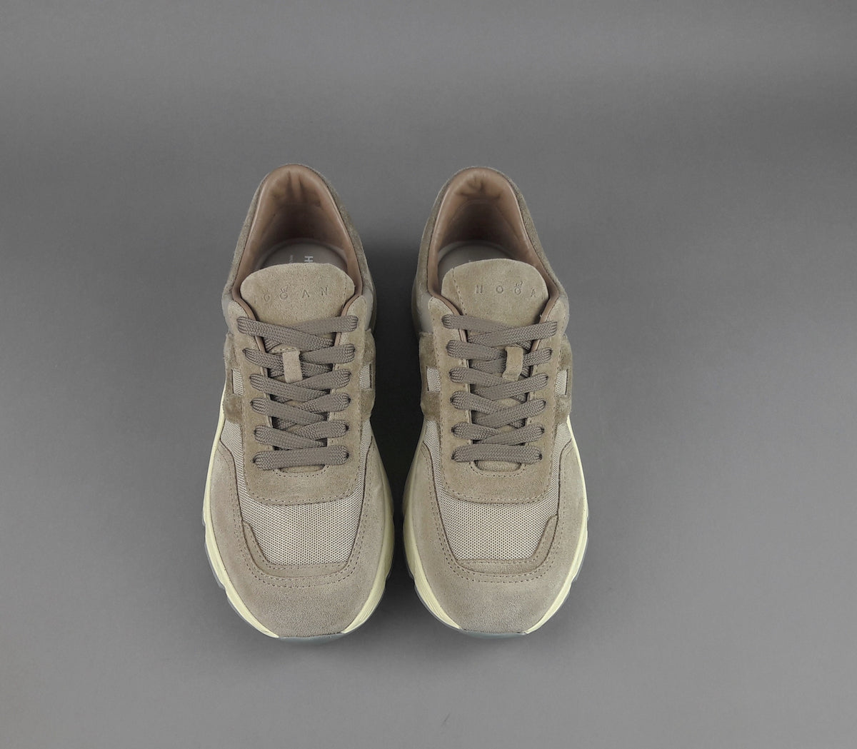 Hogan Hyperlight Uomo Camoscio Tela Beige