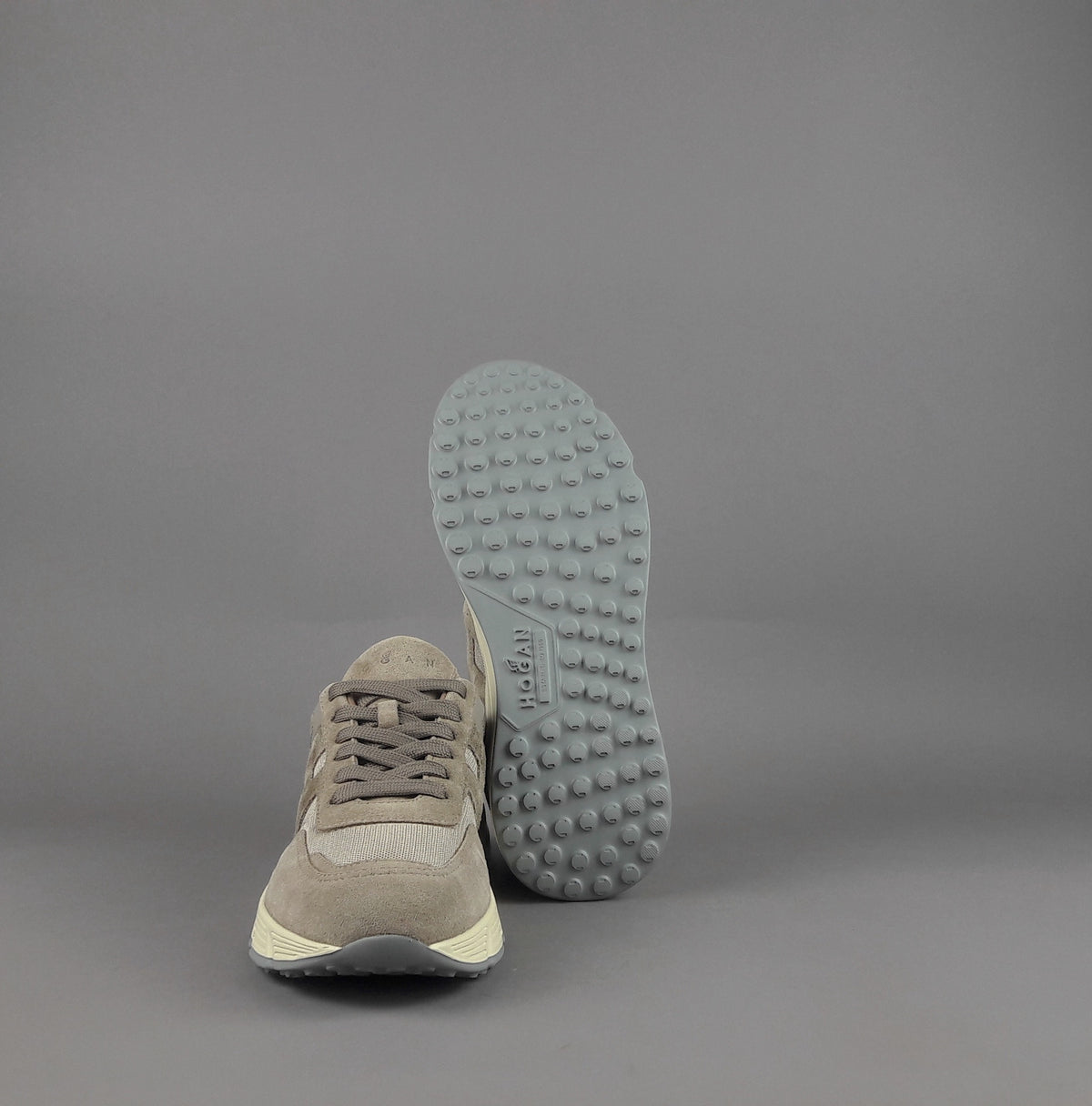 Hogan Hyperlight Uomo Camoscio Tela Beige
