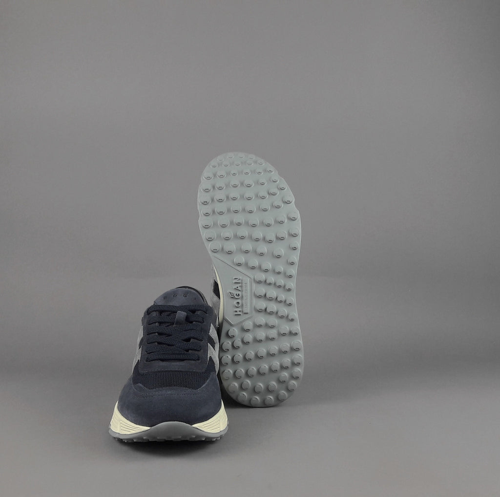 Hogan Hyperlight Uomo Camoscio Tela Blu Scuro