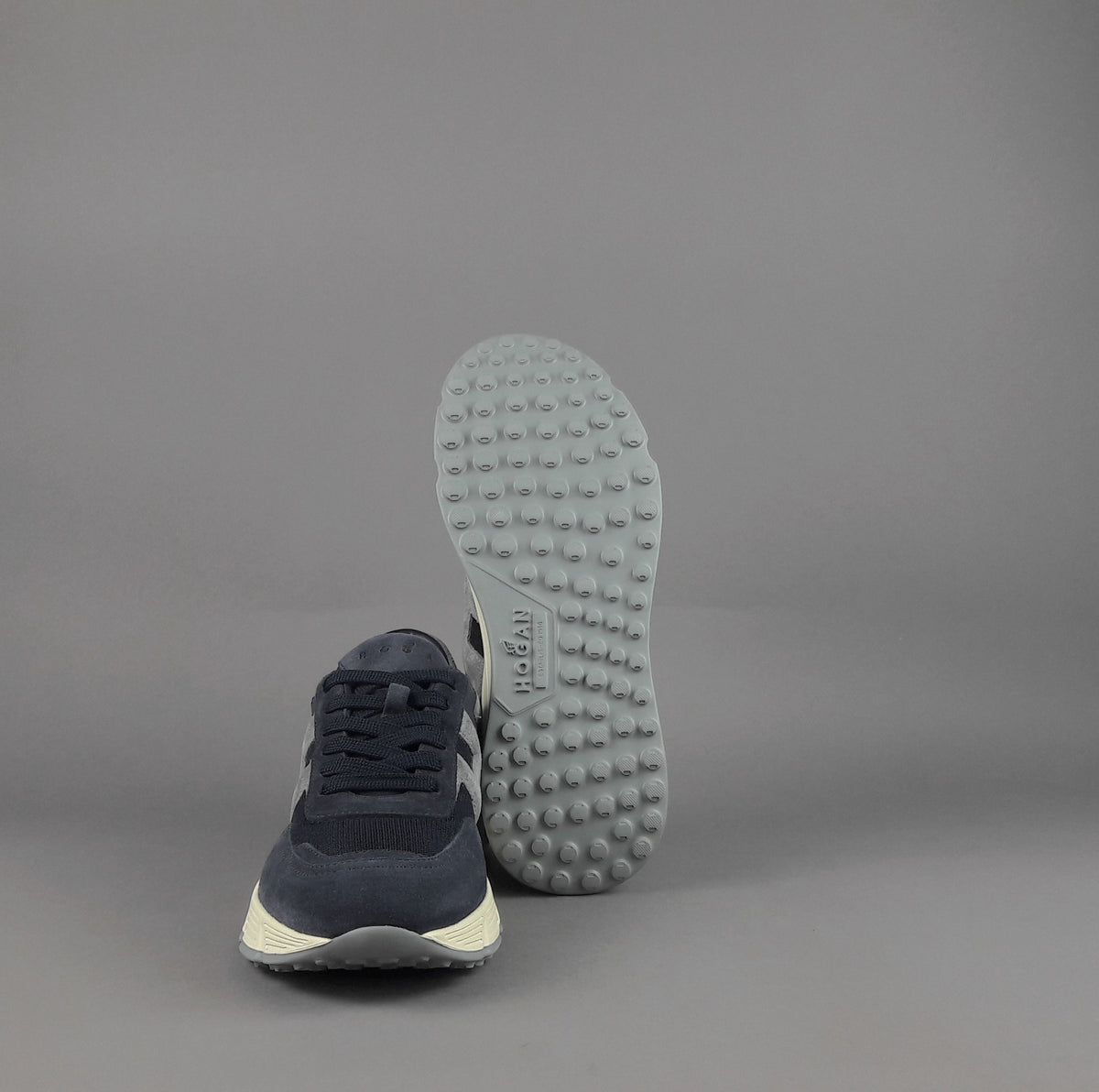 Hogan Hyperlight Uomo Camoscio Tela Blu Scuro