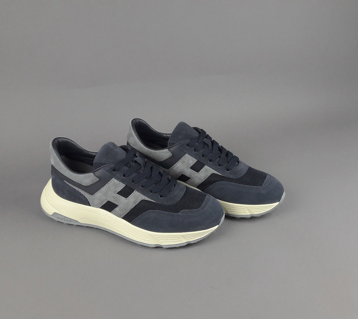 Hogan Hyperlight Uomo Camoscio Tela Blu Scuro