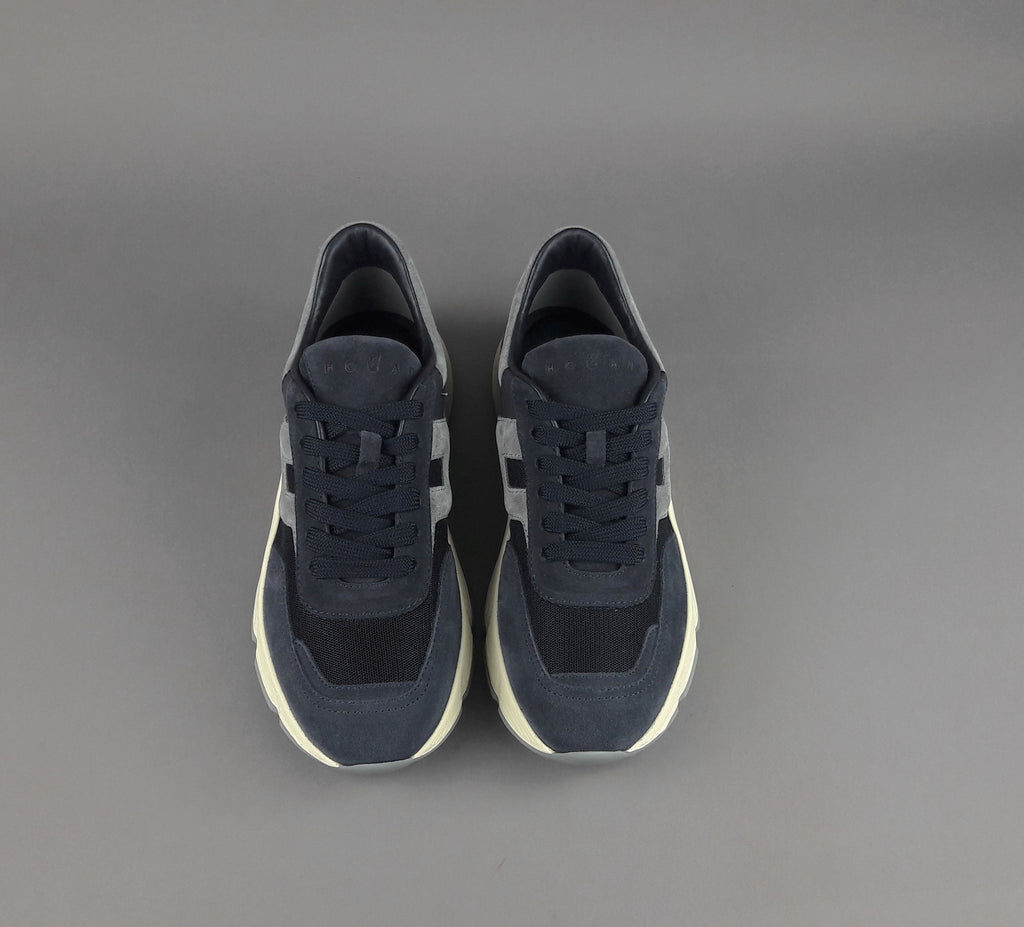 Hogan Hyperlight Uomo Camoscio Tela Blu Scuro