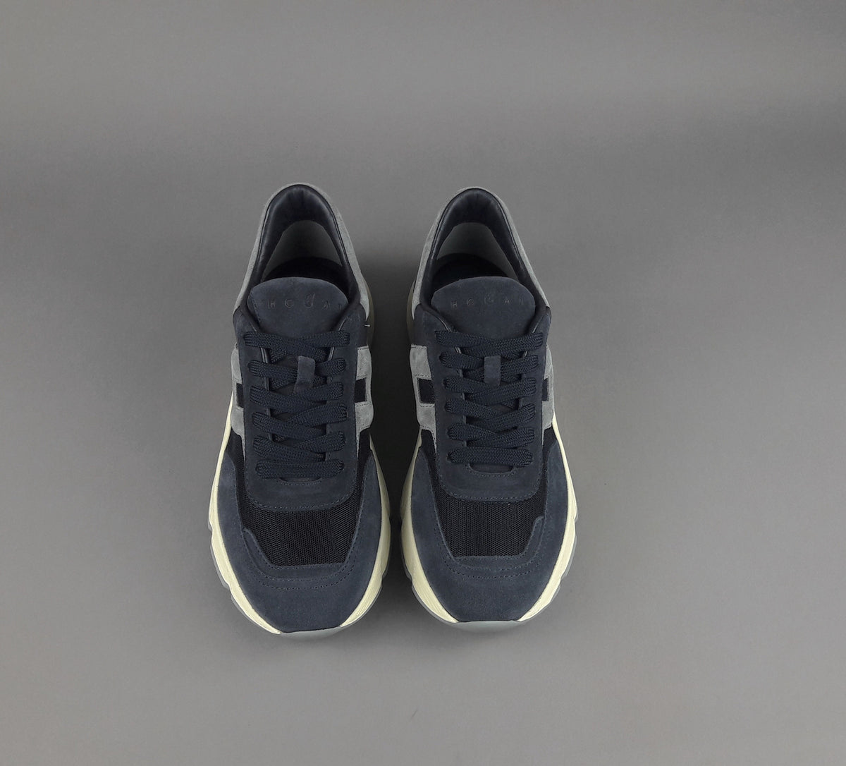 Hogan Hyperlight Uomo Camoscio Tela Blu Scuro