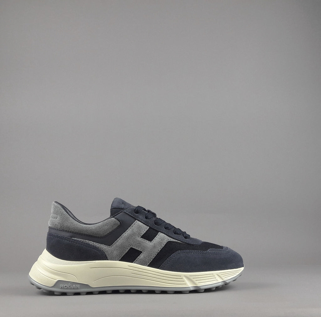 Hogan Hyperlight Uomo Camoscio Tela Blu Scuro