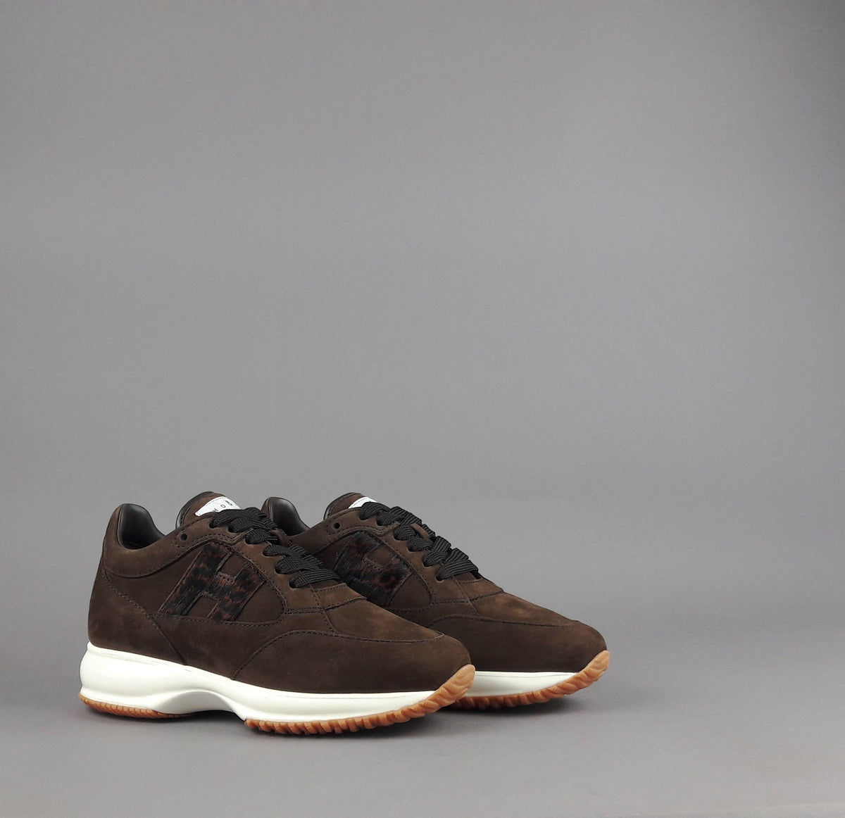 Hogan Interactive Donna Camoscio Marrone H Cavallino