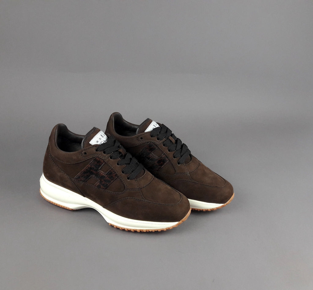 Hogan Interactive Donna Camoscio Marrone H Cavallino