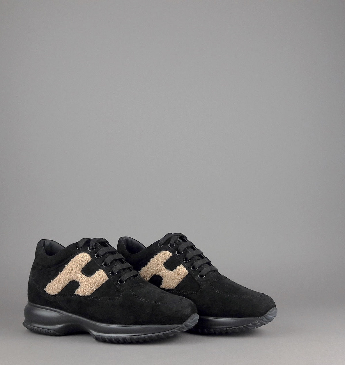Hogan Interactive Donna Camoscio Nero H Ecopelliccia