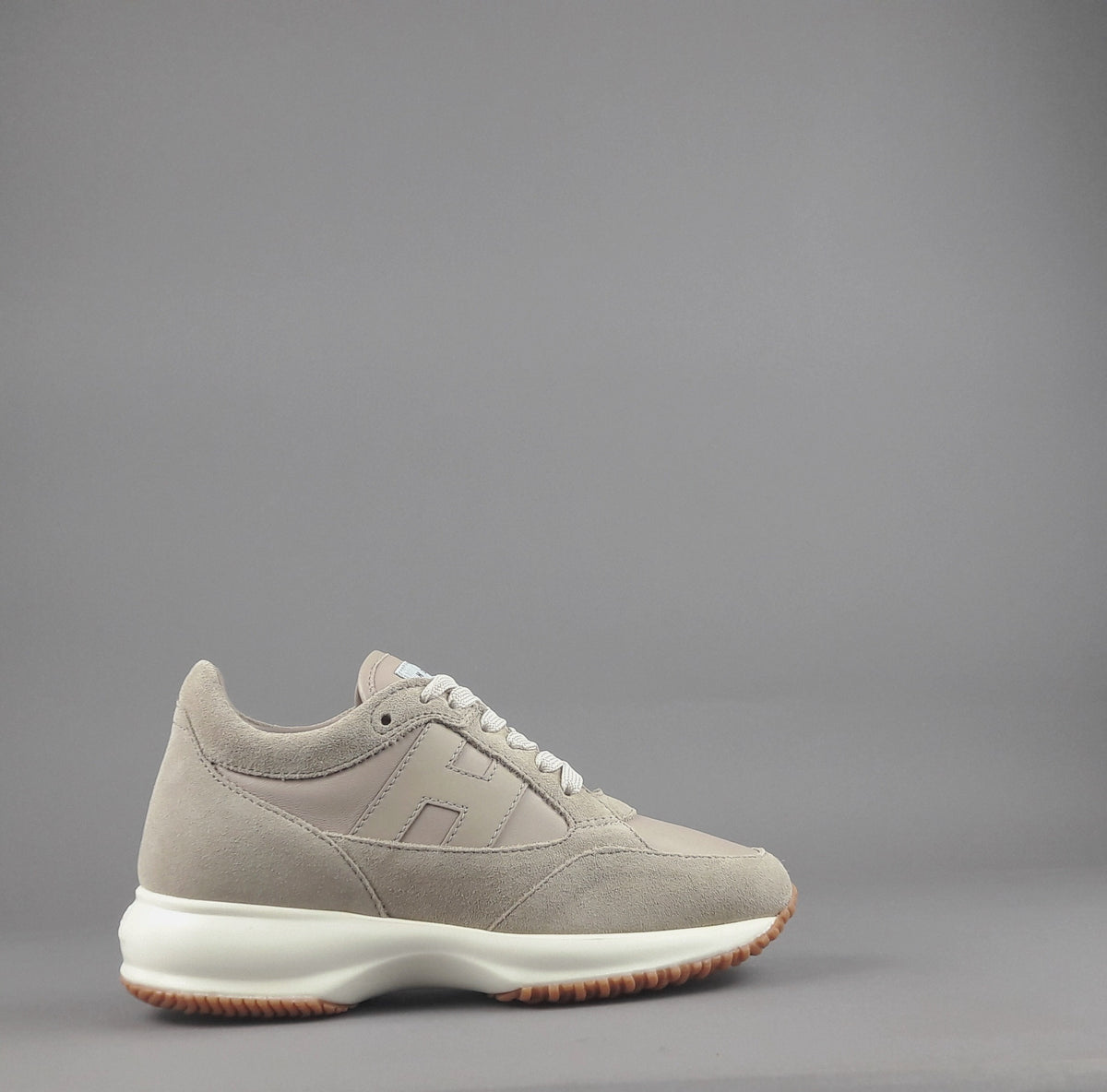 Hogan Interactive Donna Camoscio Pelle Beige