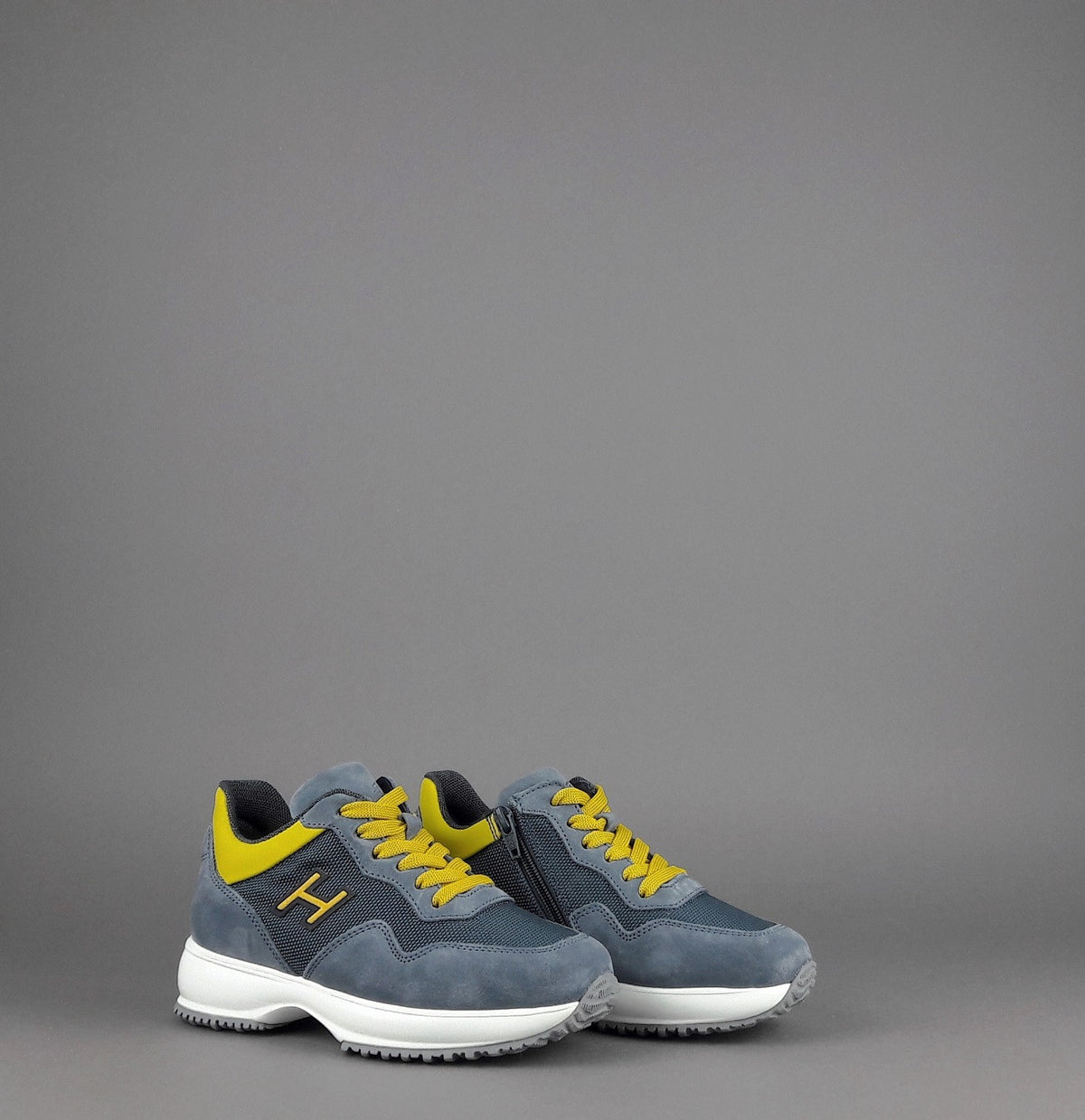 Hogan Interactive Junior Camoscio Tela Avion Chiaro H Flock