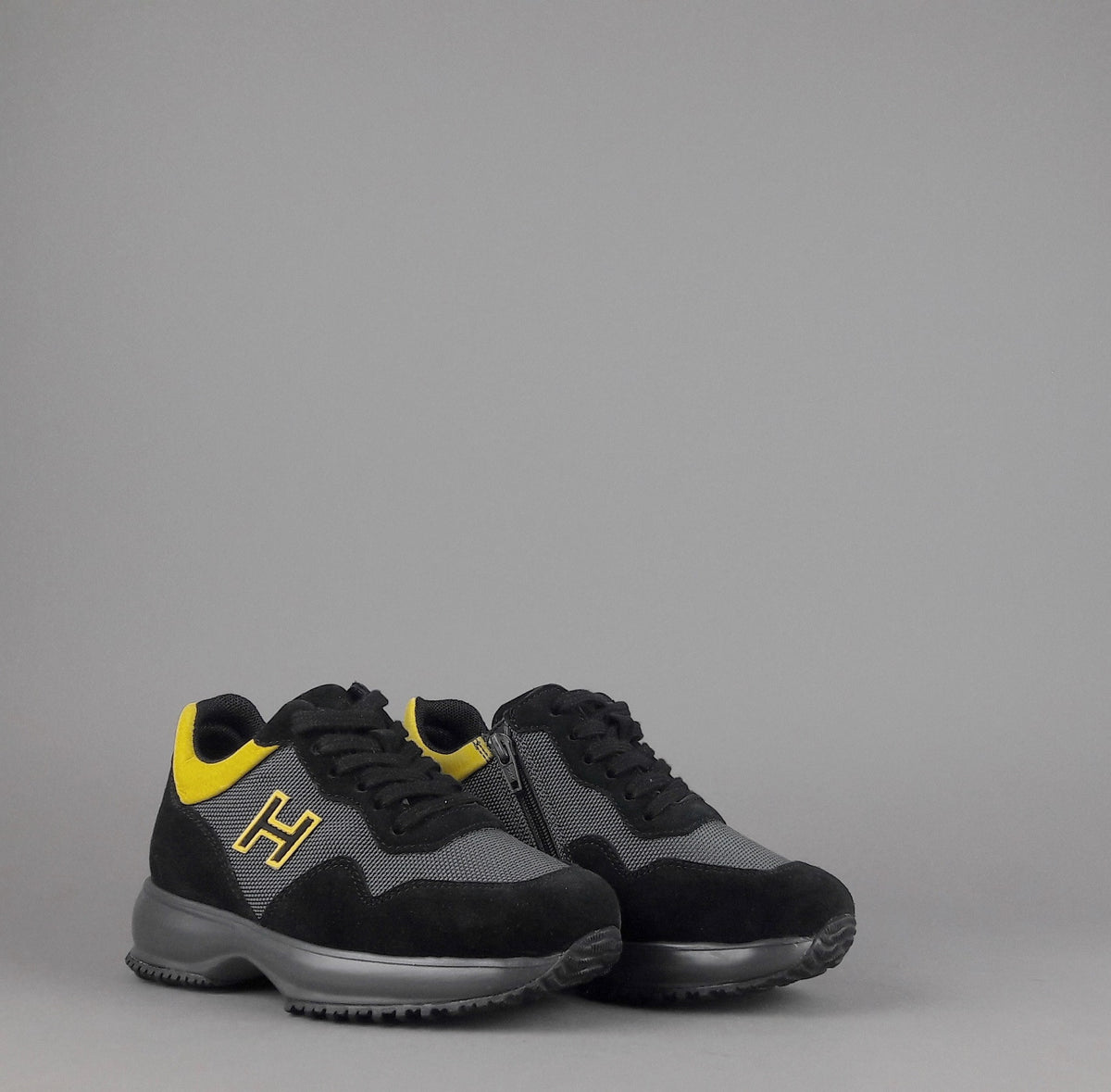Hogan Interactive Junior Camoscio Tela Nero H Flock