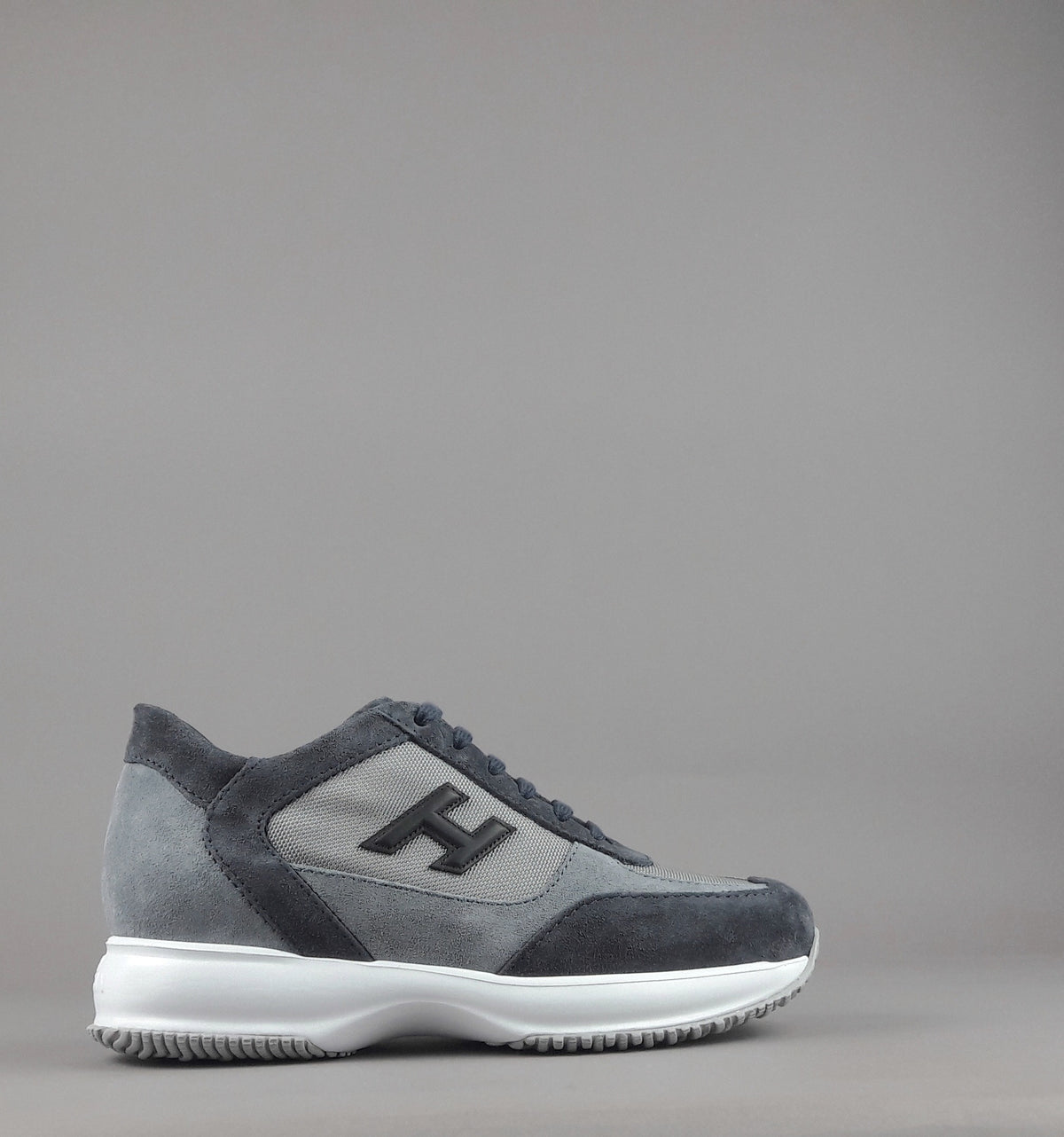 Hogan Interactive New Uomo Camoscio Tela Blu Scuro