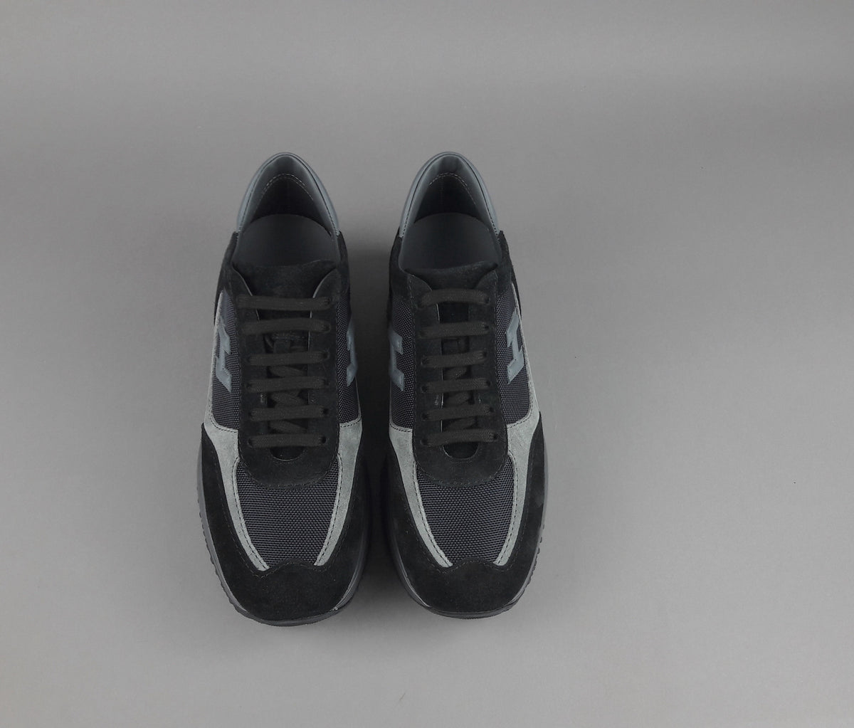 Hogan Interactive New Uomo Camoscio Tela Nero Grigio