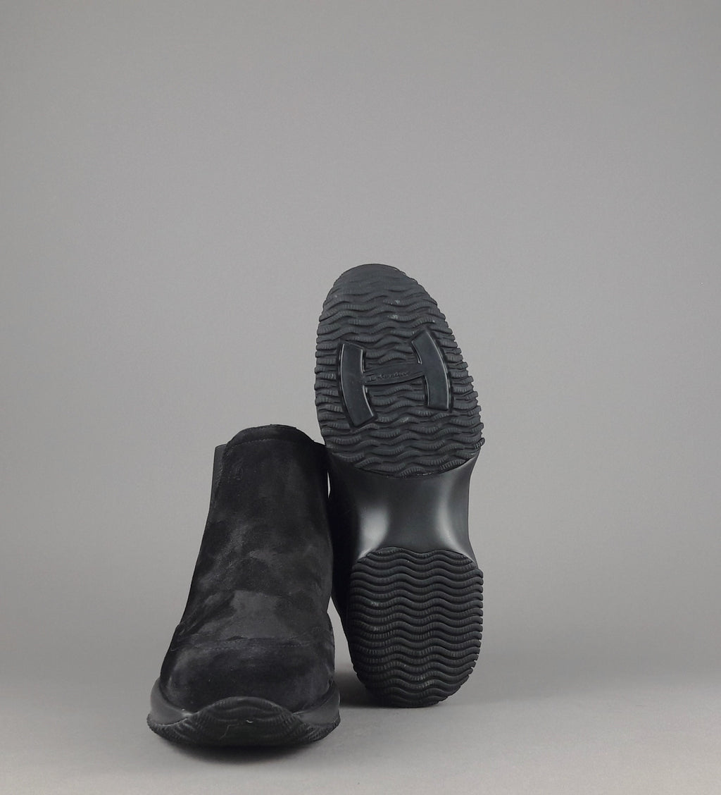 Hogan Interactive Tronchetto Donna Camoscio Nero