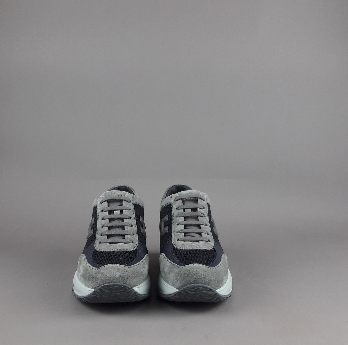 Hogan Interactive Uomo Camoscio PelleE Tela Grigio Blu