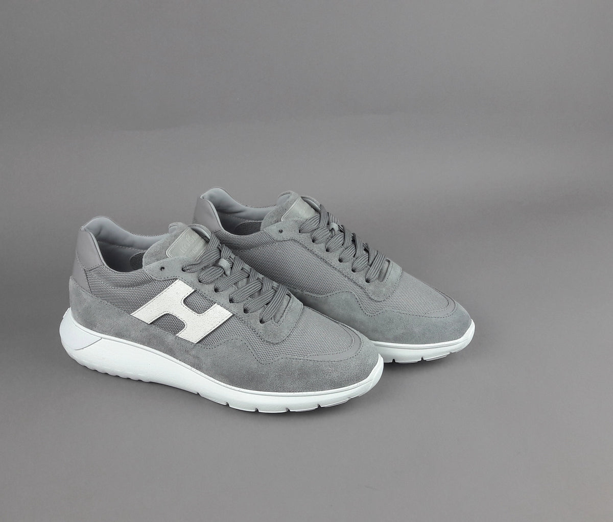 Hogan Interactive3 Uomo Camoscio Tela Grigio