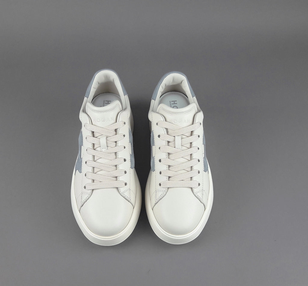 Hogan Rebel Donna H562 Pelle Nappa Bianco Opaco H Camoscio