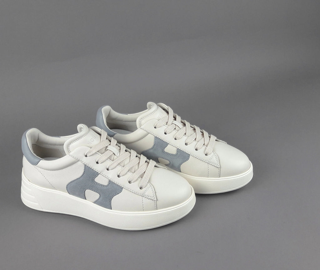 Hogan Rebel Donna H562 Pelle Nappa Bianco Opaco H Camoscio