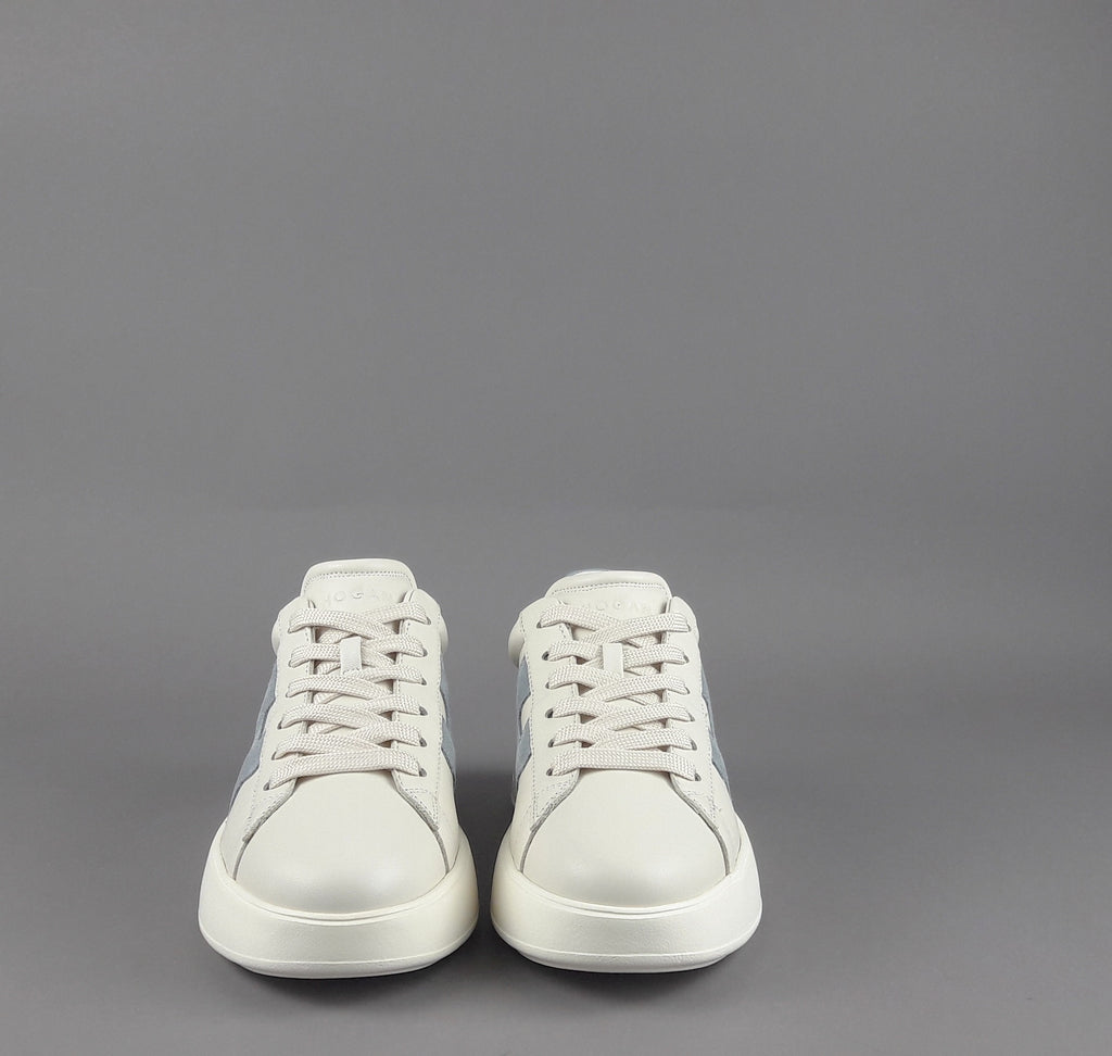 Hogan Rebel Donna H562 Pelle Nappa Bianco Opaco H Camoscio
