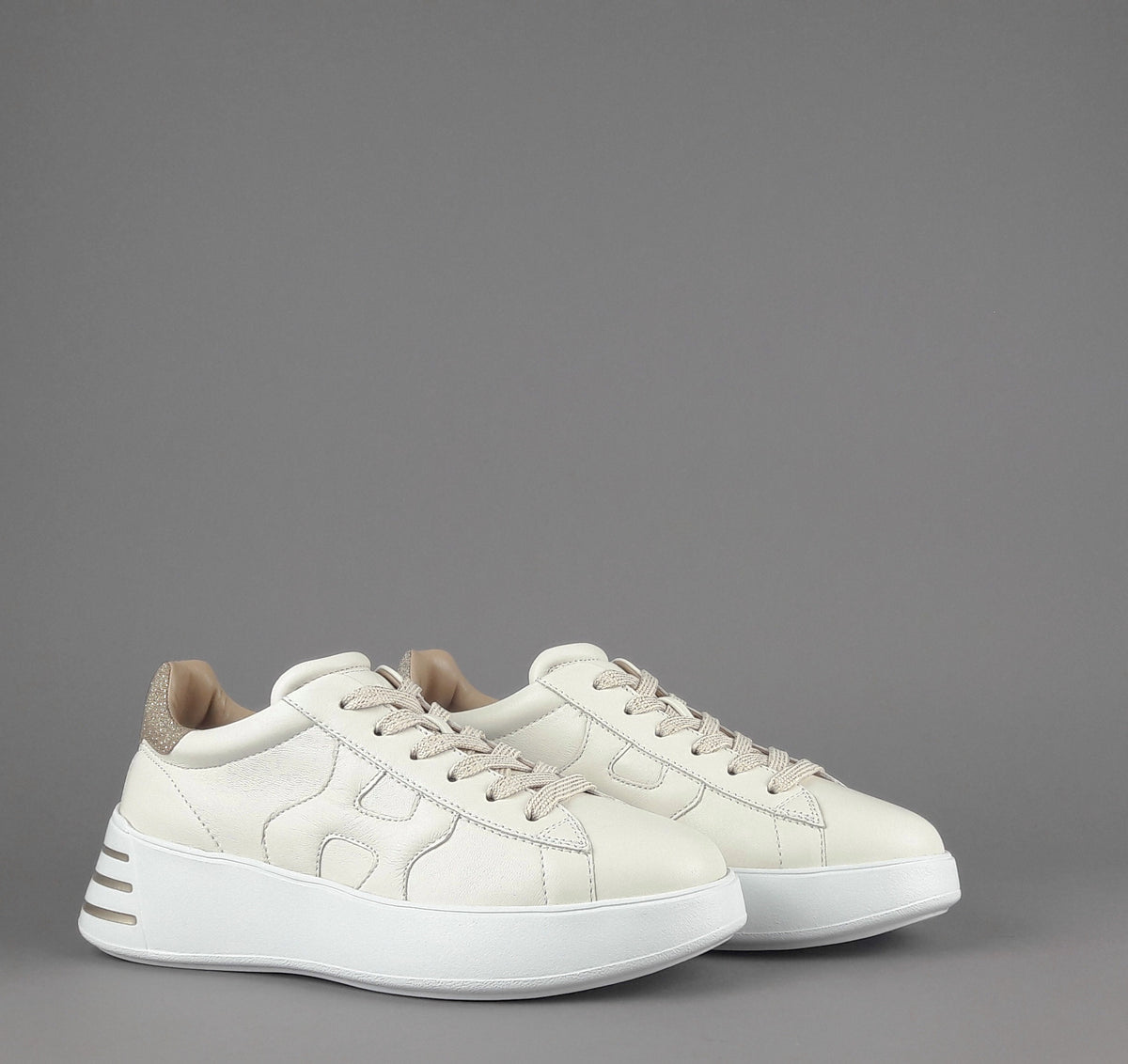 Hogan Rebel Donna H564 Pelle Avorio