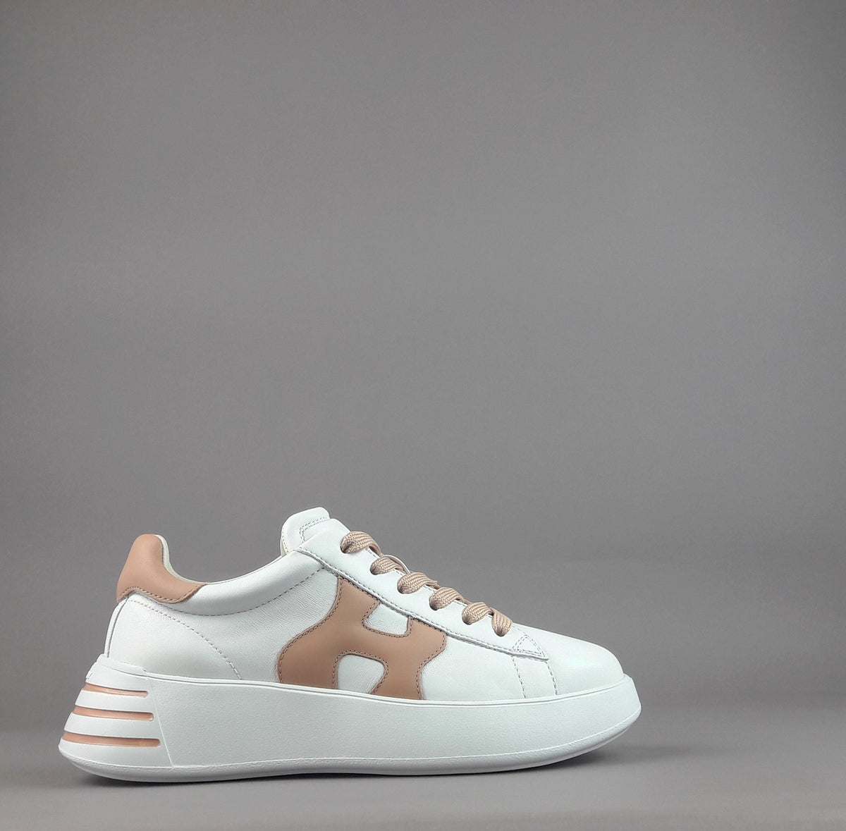 Hogan Rebel Donna H564 Pelle Bianco H Imbottita