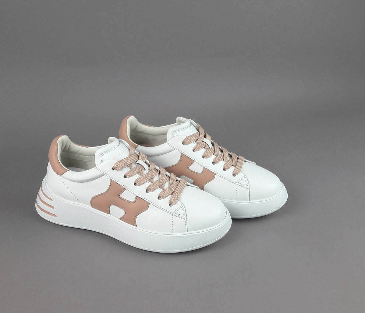 Hogan Rebel Donna H564 Pelle Bianco H Imbottita