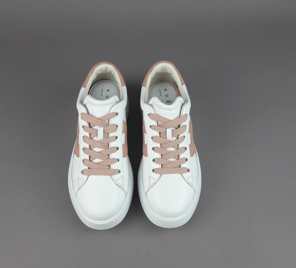 Hogan Rebel Donna H564 Pelle Bianco H Imbottita