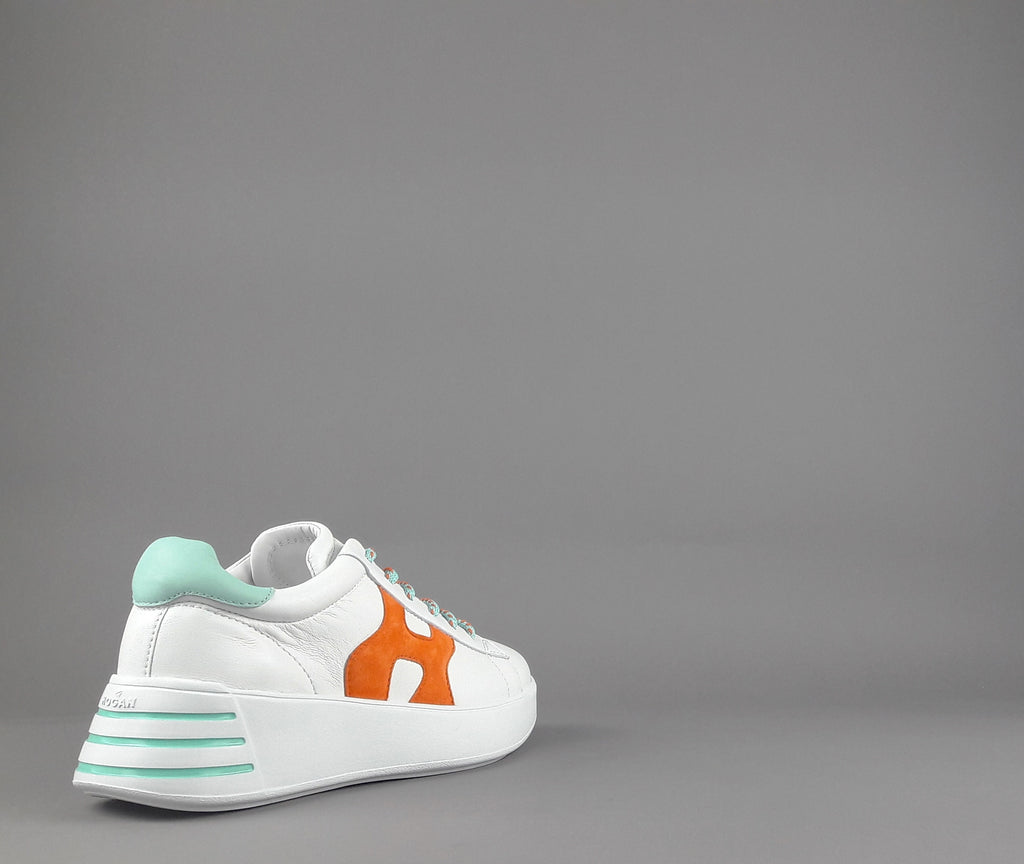Hogan Rebel Donna H564 Pelle Nappa Bianco H Imbottita
