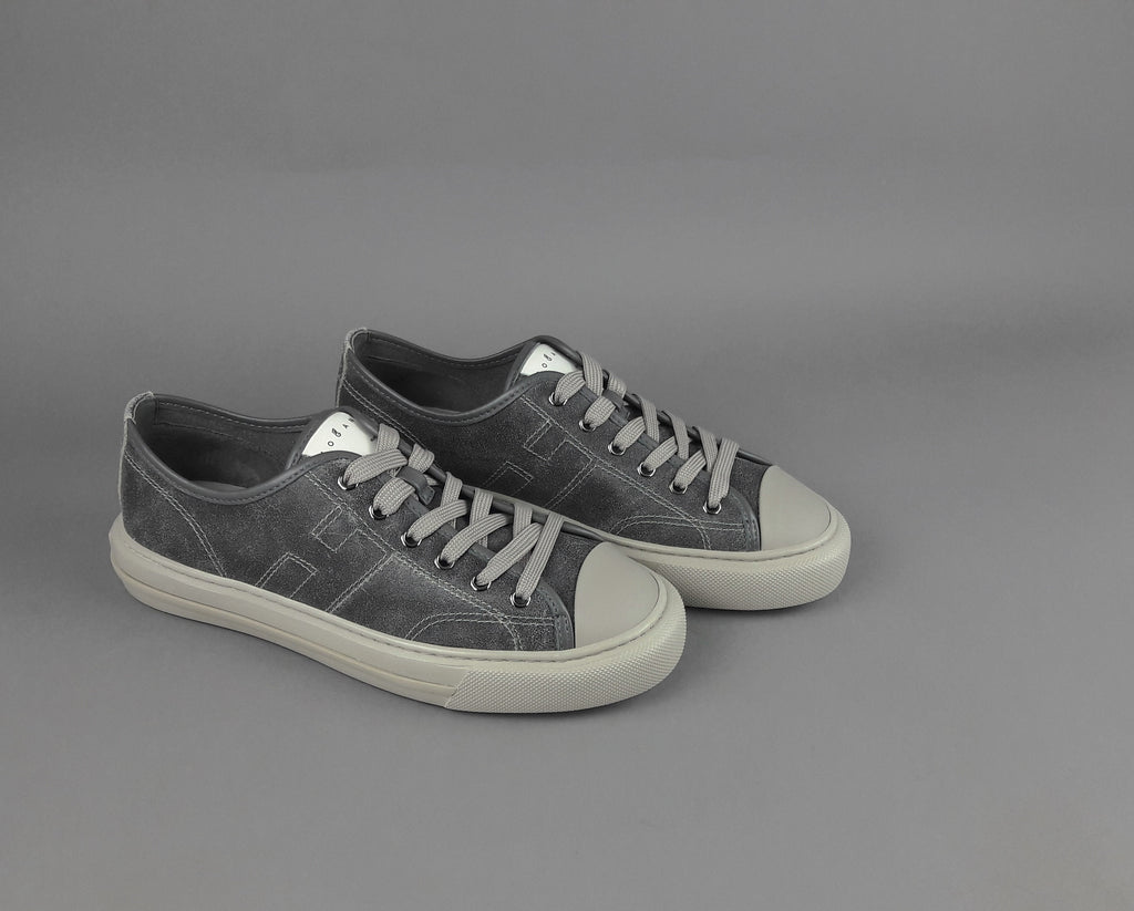 Hogan Rebel H691 Uomo Pelle Aviator Grigio Scuro