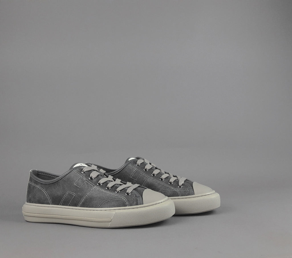 Hogan Rebel H691 Uomo Pelle Aviator Grigio Scuro