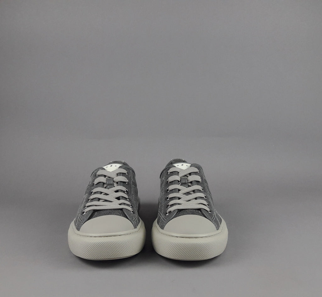 Hogan Rebel H691 Uomo Pelle Aviator Grigio Scuro