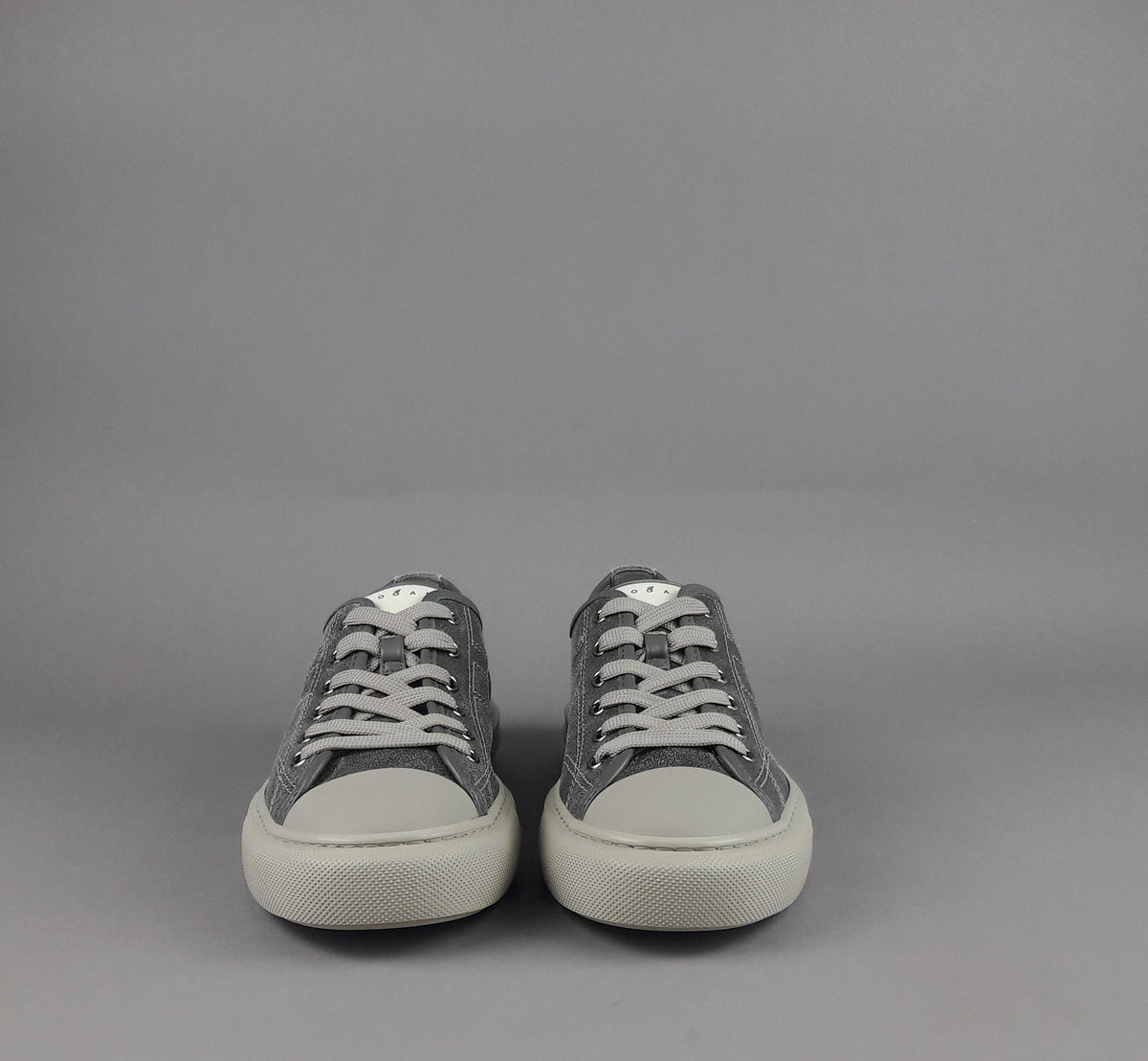 Hogan Rebel H691 Uomo Pelle Aviator Grigio Scuro