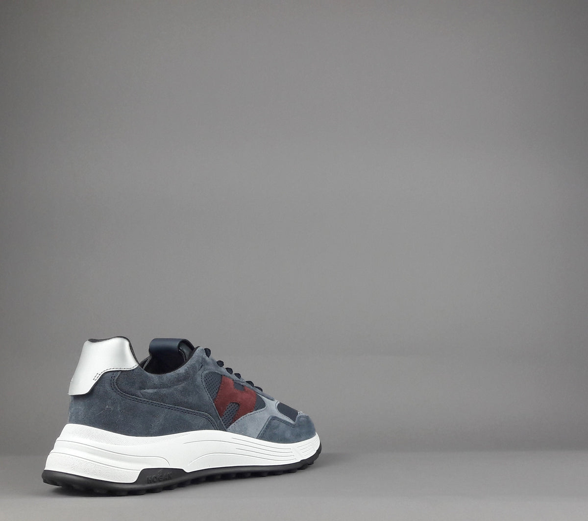 Hogan Hyperlight Uomo Camoscio Pelle Blu H Cucita