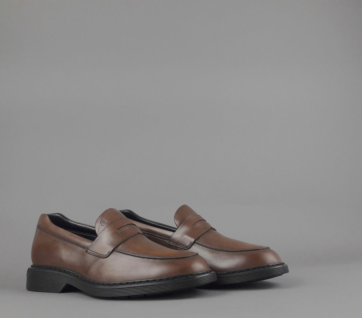 Hogan Mocassino H576 Uomo Pelle Marrone H Impressa