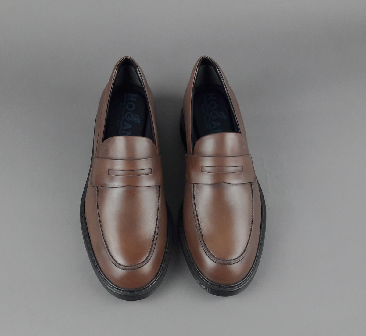 Hogan Mocassino H576 Uomo Pelle Marrone H Impressa