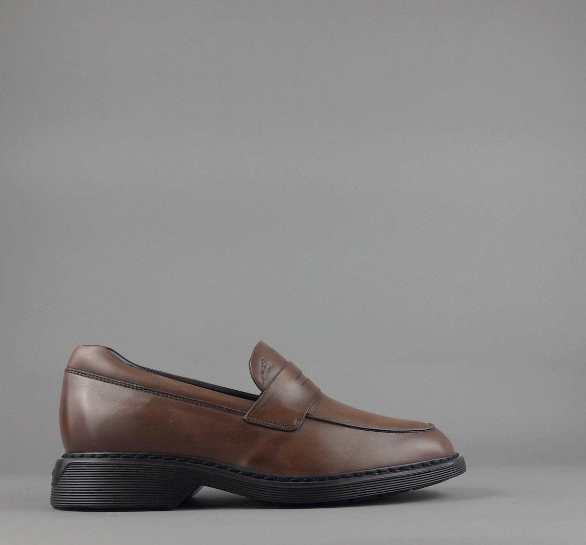 Hogan Mocassino H576 Uomo Pelle Marrone H Impressa