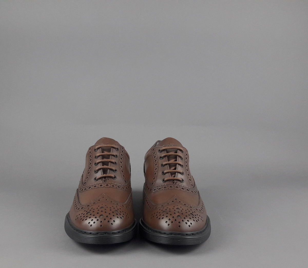 Hogan Scarpa Francesina H576 Uomo Pelle Marrone