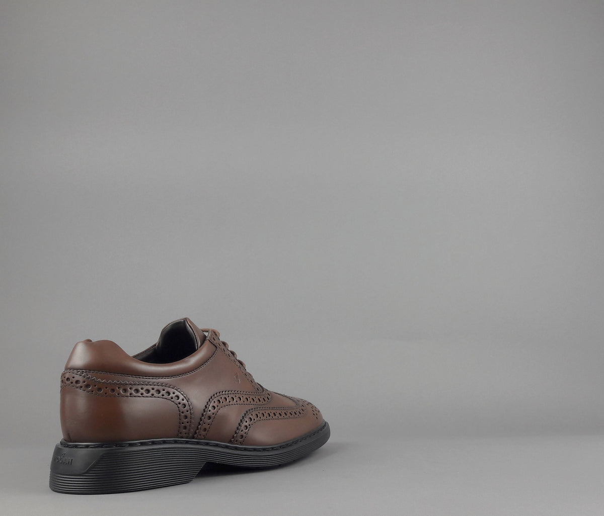Hogan Scarpa Francesina H576 Uomo Pelle Marrone
