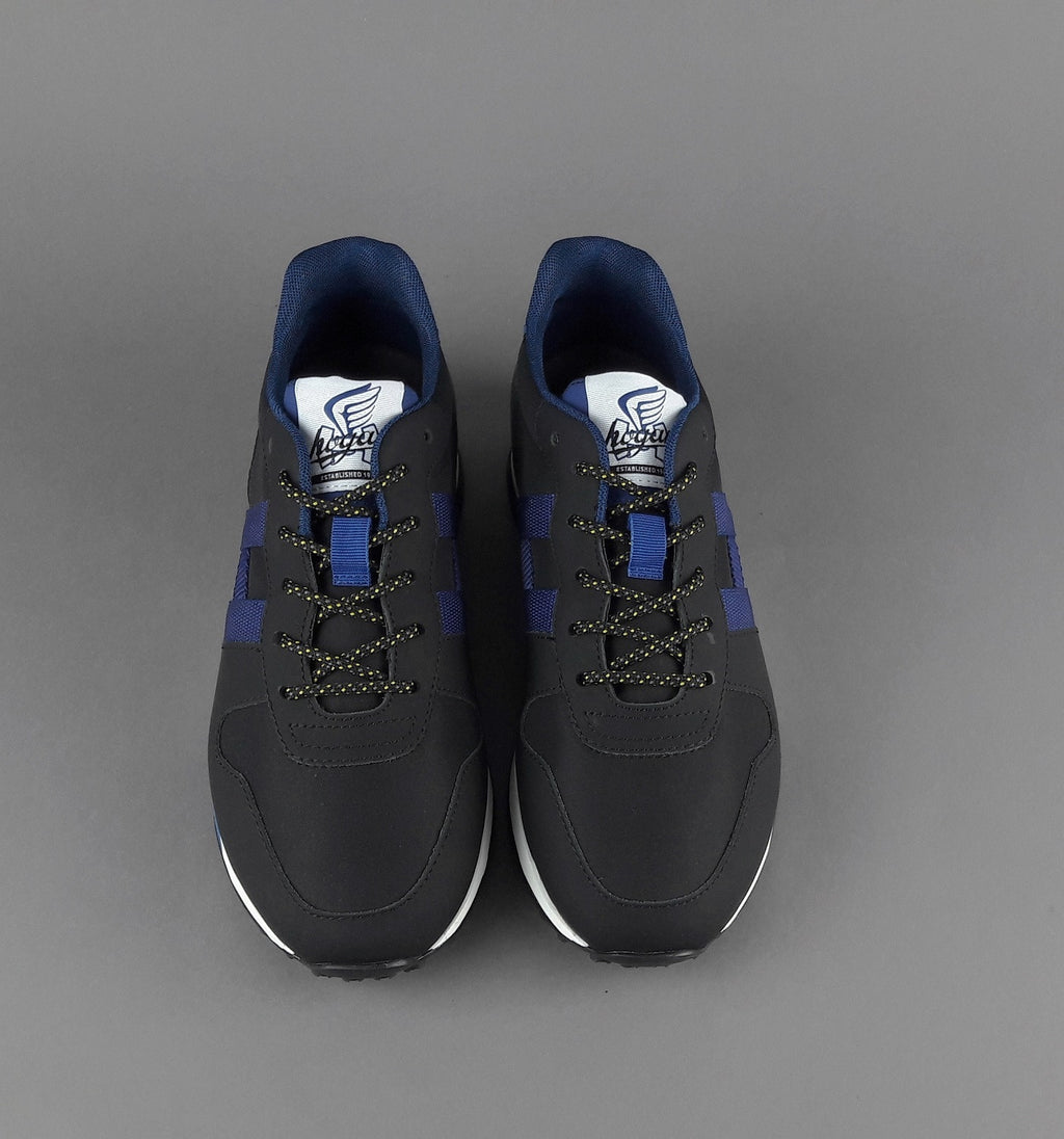 Hogan Sneakers H383 Uomo Pelle Gommata Tela Nero H Tessuto
