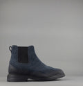 Hogan Stivaletto Chelsea H576 Uomo Camoscio Vintage Blu Scuro