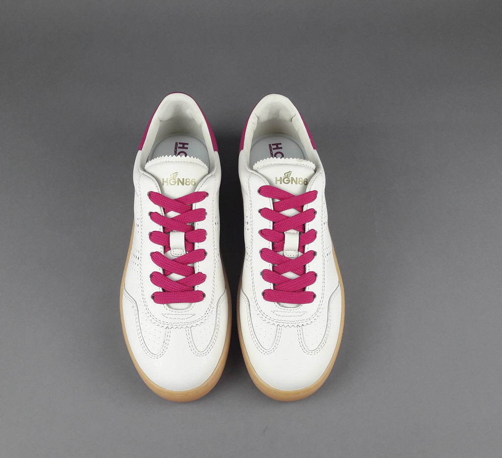 Hogan Sneakers Donna Cool H647 Pelle Bianco Opaco H Traforata
