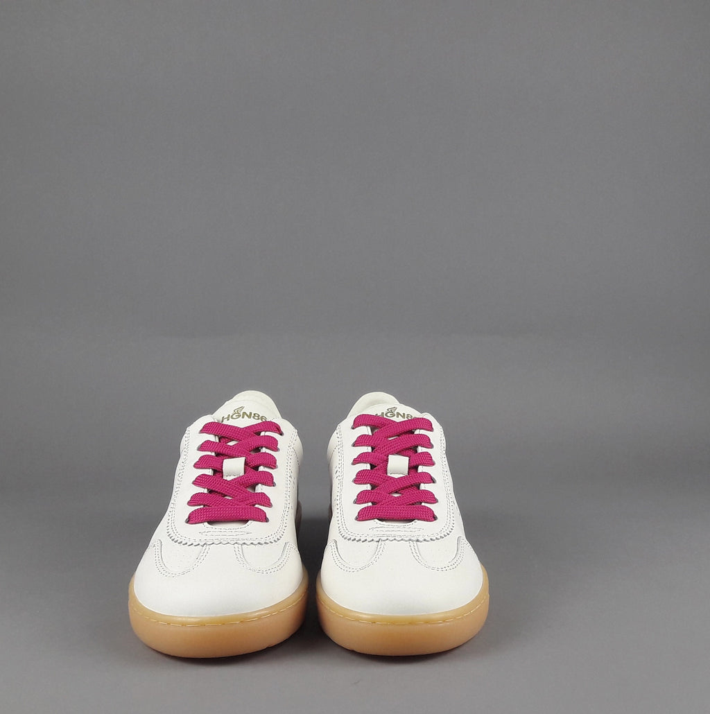 Hogan Sneakers Donna Cool H647 Pelle Bianco Opaco H Traforata