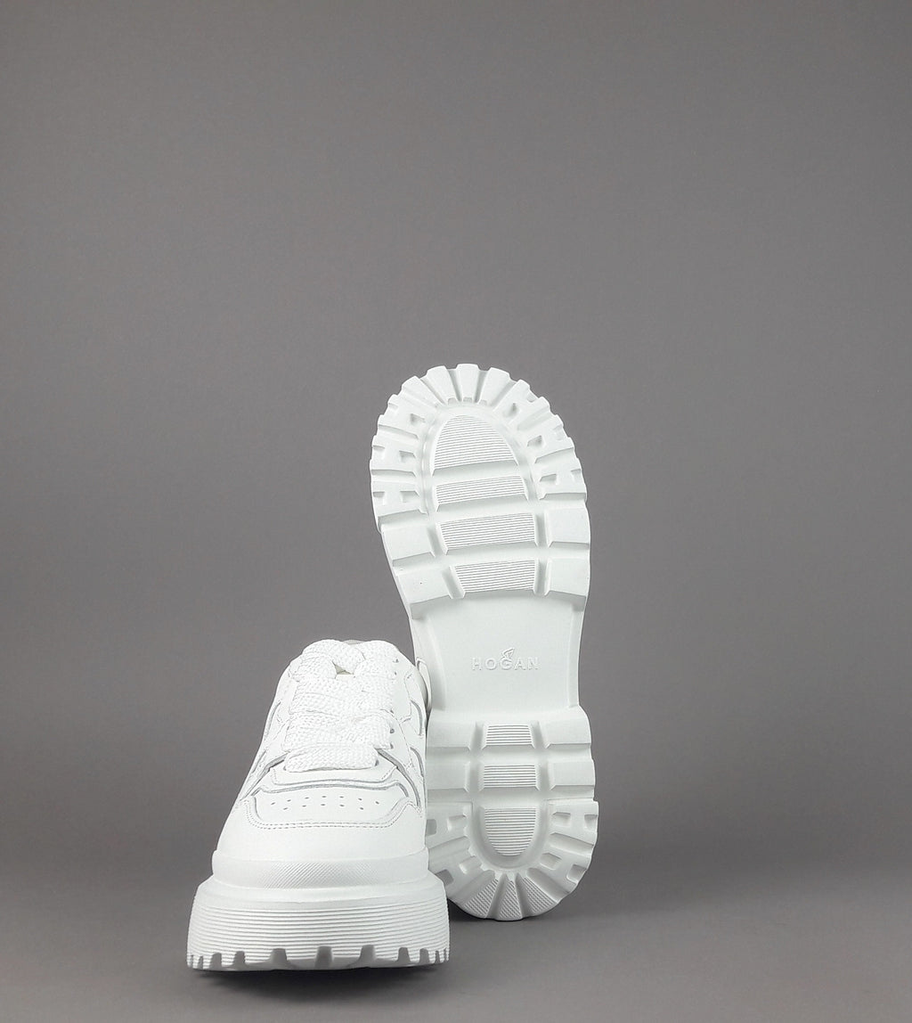 Hogan Sneakers Donna H629 Pelle Bianco H Onda