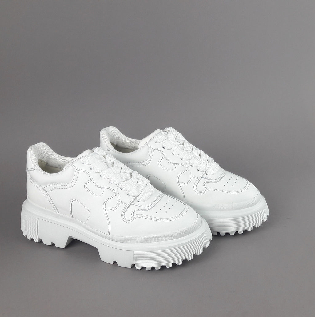 Hogan Sneakers Donna H629 Pelle Bianco H Onda